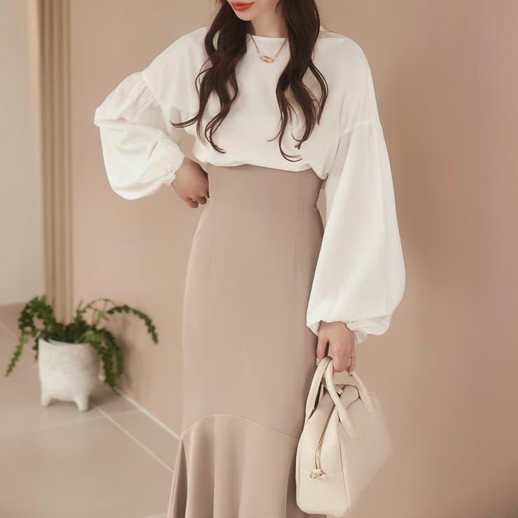 Meiru ボリュームスリーブブラウス | JUNOAH | 詳細画像17 