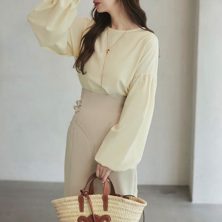 Meiru ボリュームスリーブブラウス | JUNOAH | 詳細画像6 