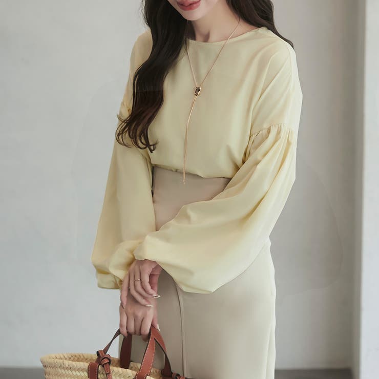 Meiru ボリュームスリーブブラウス | JUNOAH | 詳細画像7 