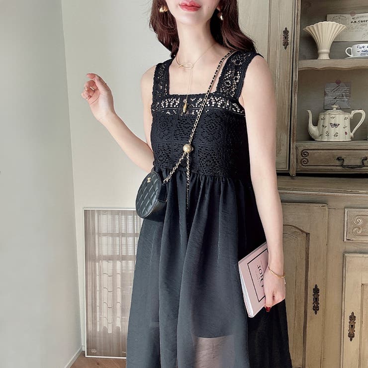 Meiru クロシェビスチェシアーワンピース[品番：AMTW0010336]｜JUNOAH