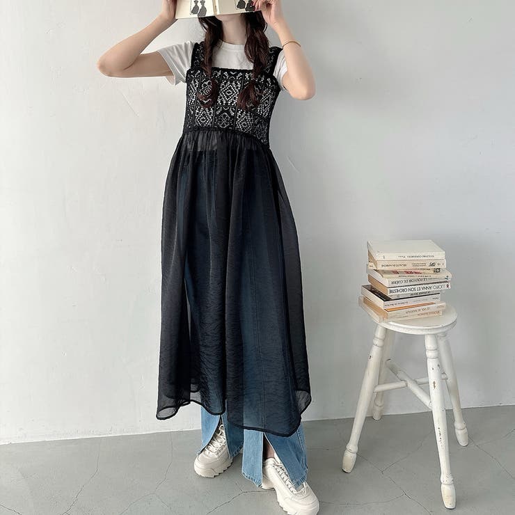 Meiru クロシェビスチェシアーワンピース[品番：AMTW0010336]｜JUNOAH