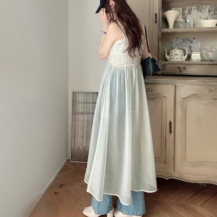 Meiru クロシェビスチェシアーワンピース[品番：AMTW0010336]｜JUNOAH