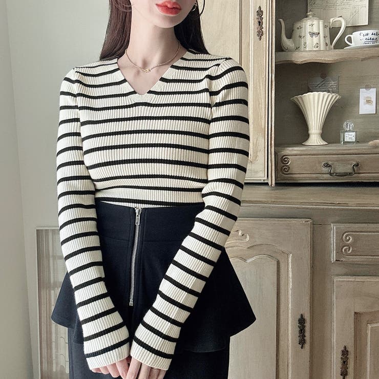 Meiru【選べる】厚手長袖リブニット | JUNOAH | 詳細画像26 