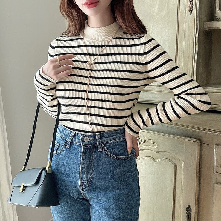 Meiru【選べる】厚手長袖リブニット | JUNOAH | 詳細画像28 