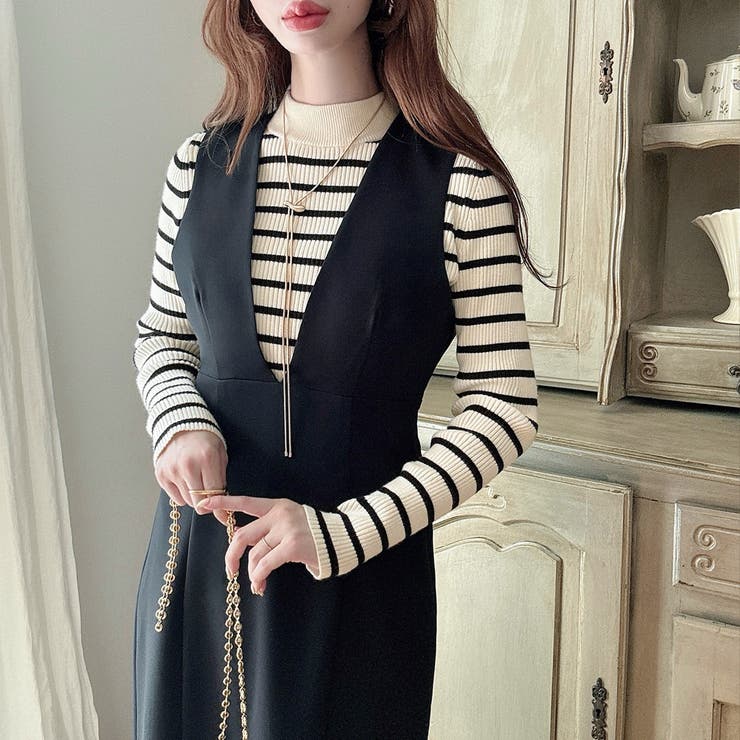 Meiru【選べる】厚手長袖リブニット | JUNOAH | 詳細画像29 