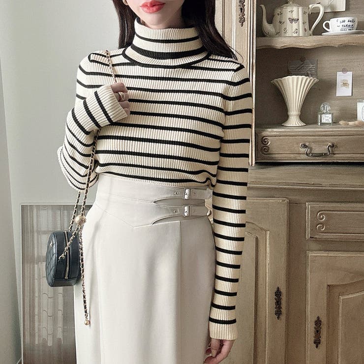 Meiru【選べる】厚手長袖リブニット | JUNOAH | 詳細画像30 