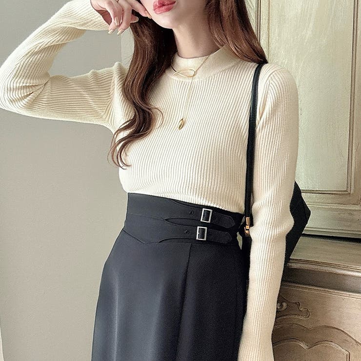 Meiru【選べる】厚手長袖リブニット | JUNOAH | 詳細画像8 