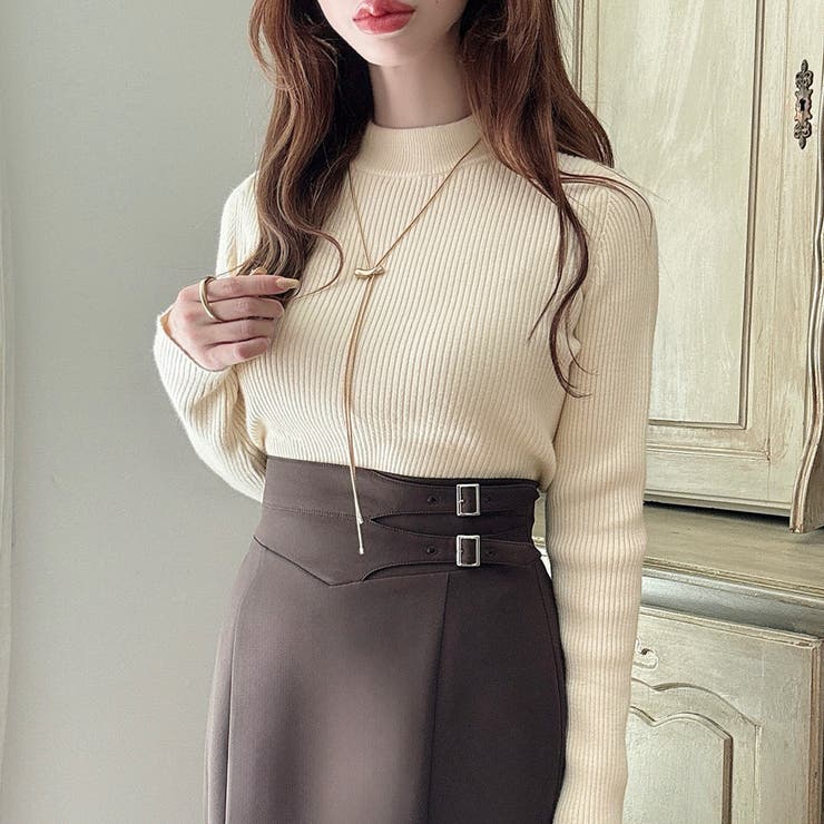 Meiru【選べる】厚手長袖リブニット | JUNOAH | 詳細画像9 