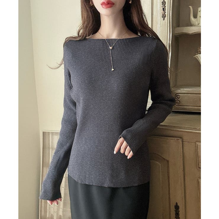 Meiru 【選べる】ラメリブニット | JUNOAH | 詳細画像22 