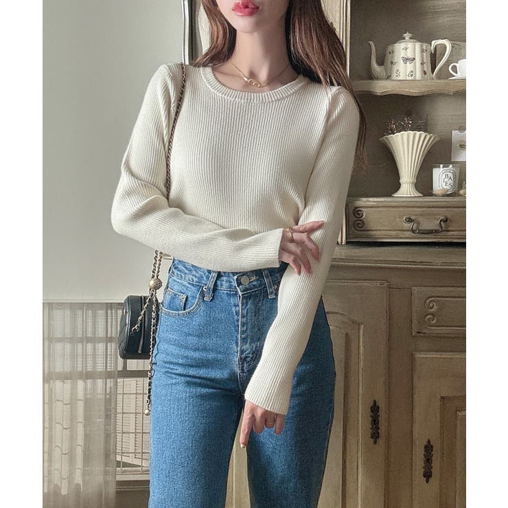 Meiru 【選べる】ラメリブニット | JUNOAH | 詳細画像3 