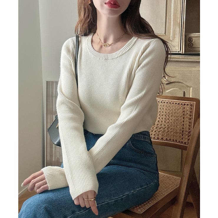 Meiru 【選べる】ラメリブニット | JUNOAH | 詳細画像4 