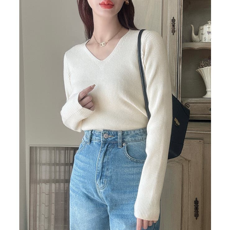 Meiru 【選べる】ラメリブニット | JUNOAH | 詳細画像5 