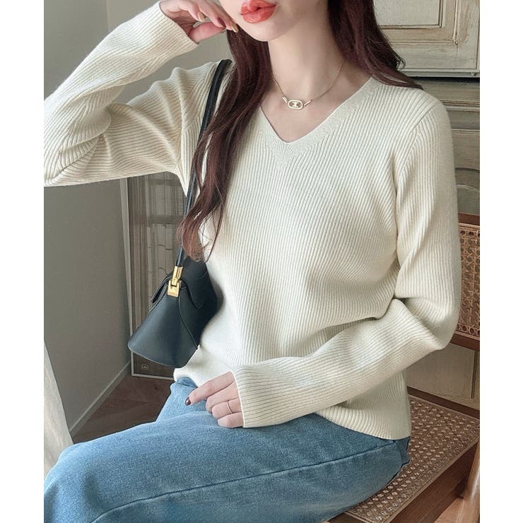 Meiru 【選べる】ラメリブニット | JUNOAH | 詳細画像6 