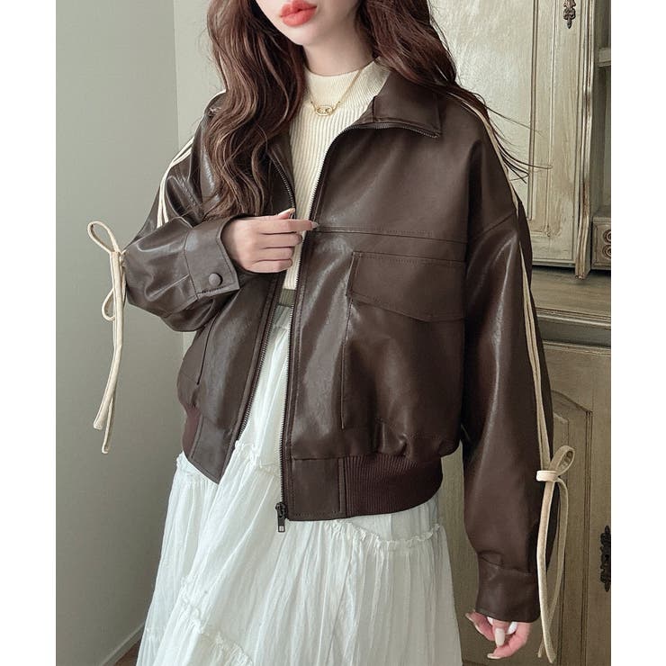 ロエベ　レザーリボン　ジャケット ロエベ レザーリボン ジャケット ロエベ レザーリボン ジャケット