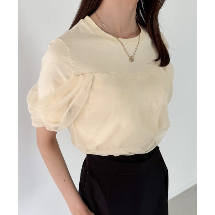 チュールドレープTシャツ | JUNOAH | 詳細画像12 