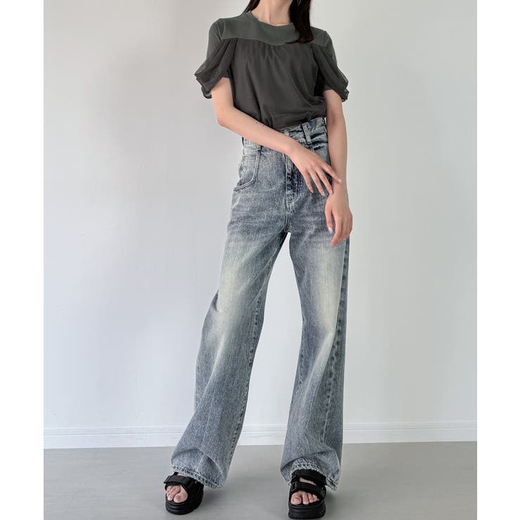 チュールドレープTシャツ | JUNOAH | 詳細画像7 