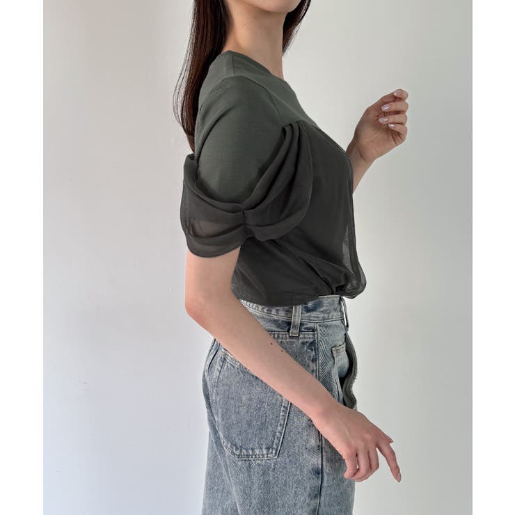 チュールドレープTシャツ | JUNOAH | 詳細画像8 