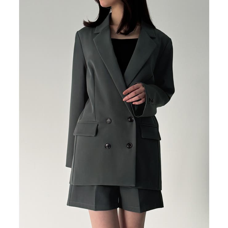 バックリボンテーラードジャケット＋ショートパンツSET | JUNOAH | 詳細画像11 