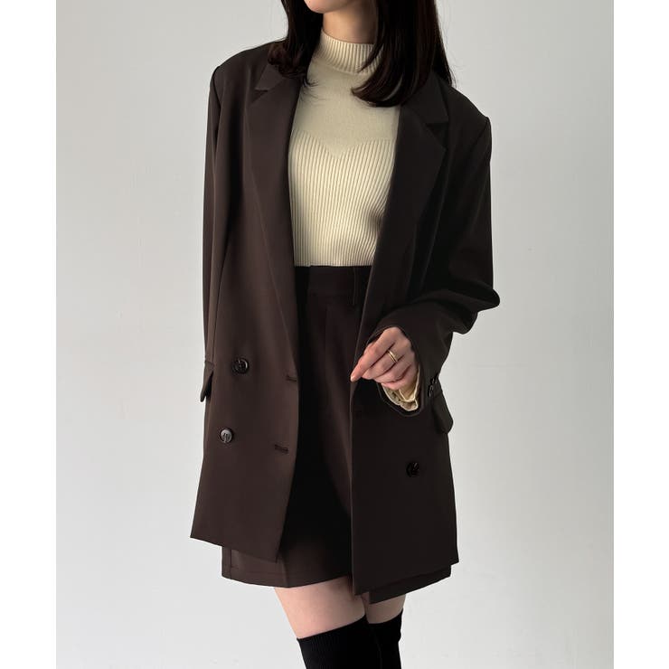 バックリボンテーラードジャケット＋ショートパンツSET | JUNOAH | 詳細画像14 