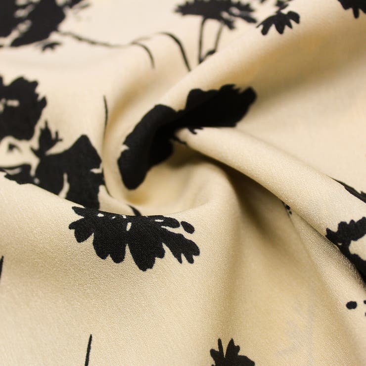 裾フレア花柄シャツワンピース ふんわり とろみ | JUNOAH | 詳細画像42 