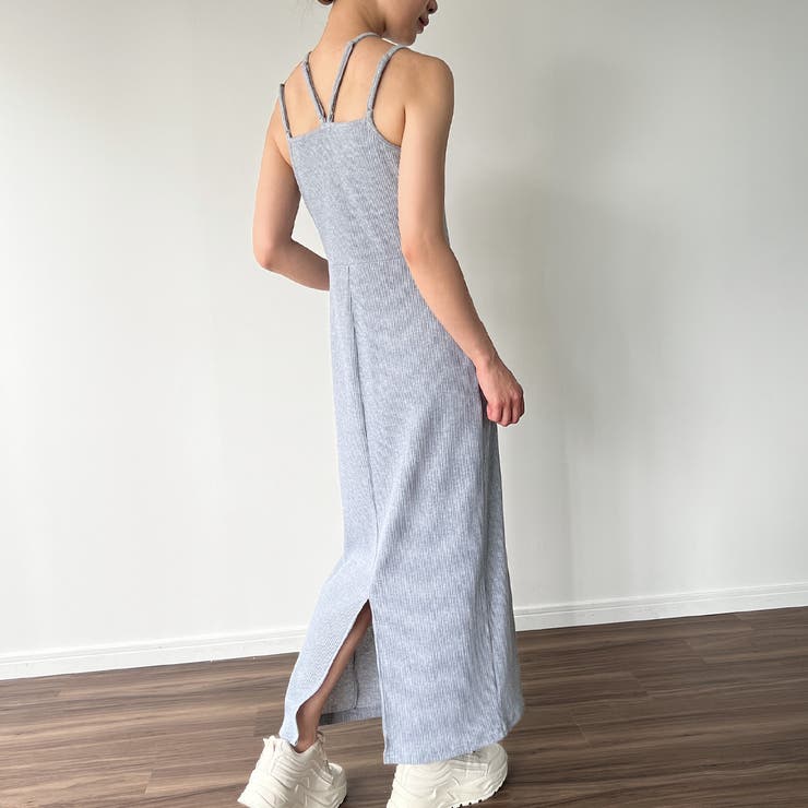 ダブルストラップリブキャミワンピース | JUNOAH | 詳細画像20 