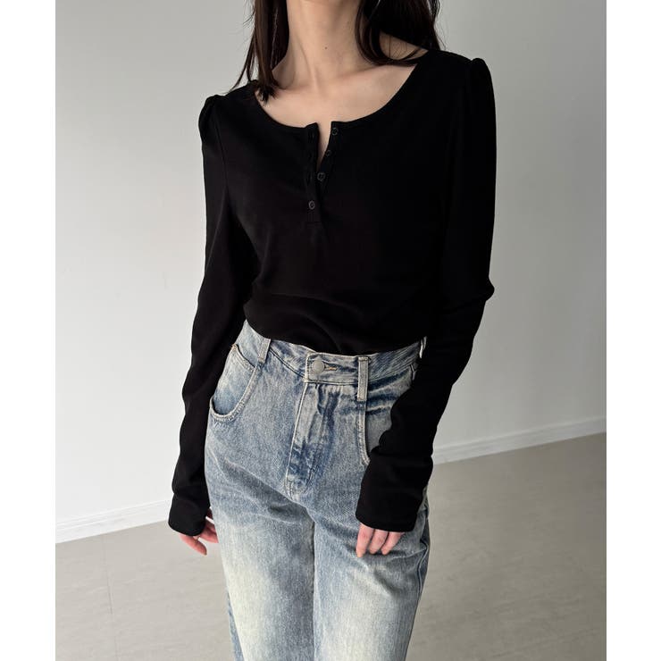 前後2way長袖パフスリーブカットソー | JUNOAH | 詳細画像10 