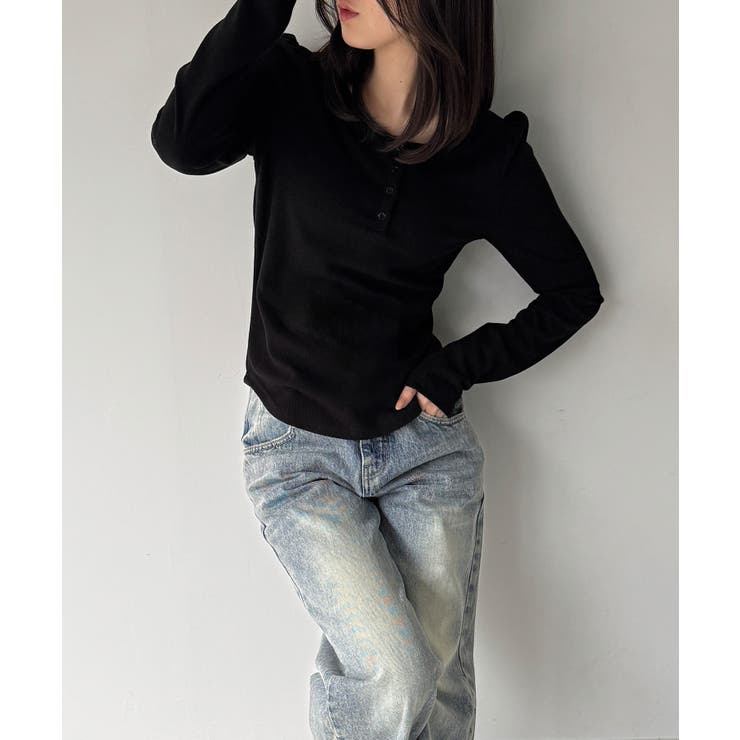 前後2way長袖パフスリーブカットソー | JUNOAH | 詳細画像11 