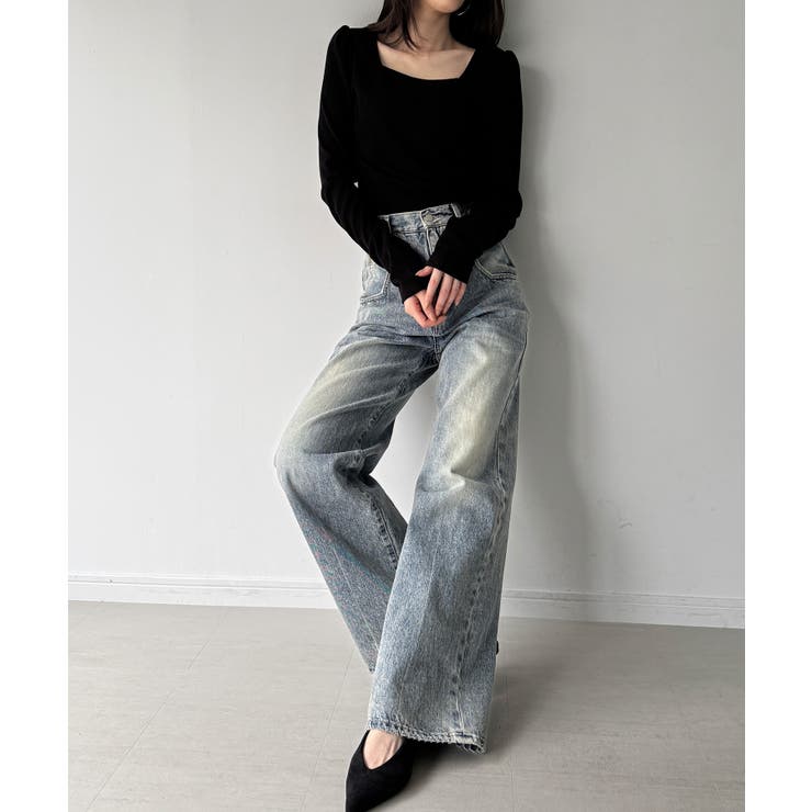 前後2way長袖パフスリーブカットソー | JUNOAH | 詳細画像14 