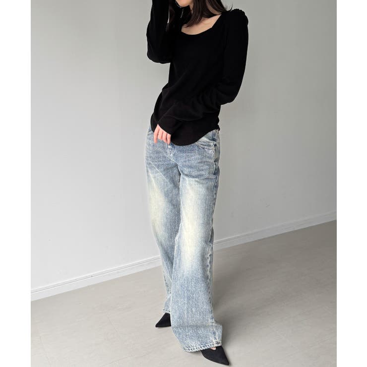 前後2way長袖パフスリーブカットソー | JUNOAH | 詳細画像15 