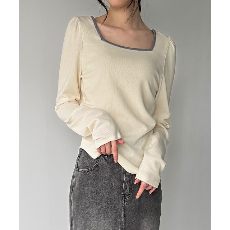 前後2way長袖パフスリーブカットソー | JUNOAH | 詳細画像19 