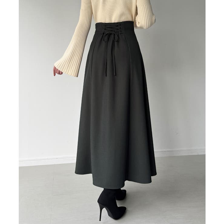 ラッフルレースアップスカート(裏地なし) | JUNOAH | 詳細画像8 