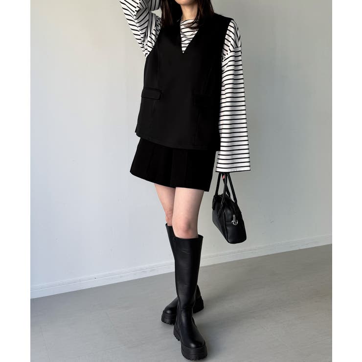 ベストセットアップ3点セット（薄手・裏地なし） | JUNOAH | 詳細画像4 