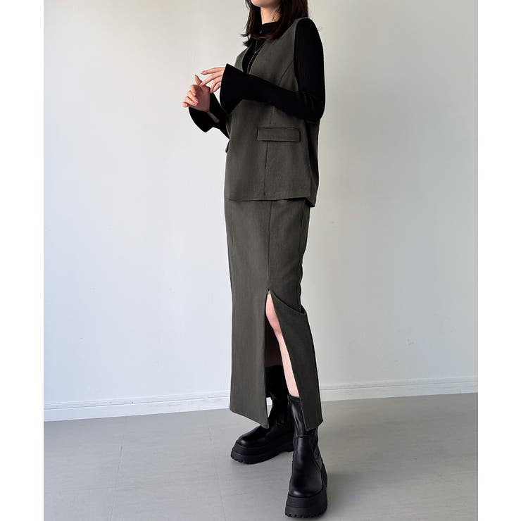 ベストセットアップ3点セット（薄手・裏地なし） | JUNOAH | 詳細画像8 