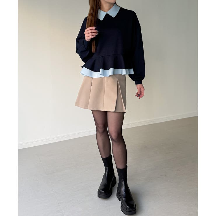 フリルレイヤードスウェット | JUNOAH | 詳細画像14 