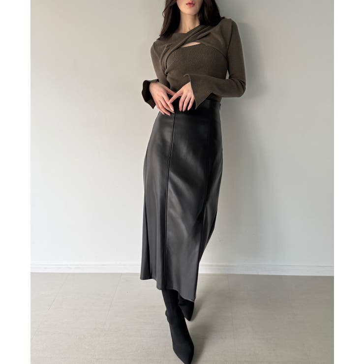 クロスドレープニットトップス | JUNOAH | 詳細画像6 