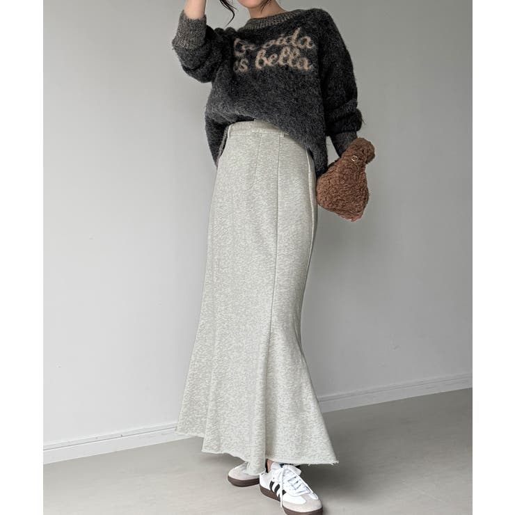 杢グレー | スウェットマーメイドスカート | JUNOAH