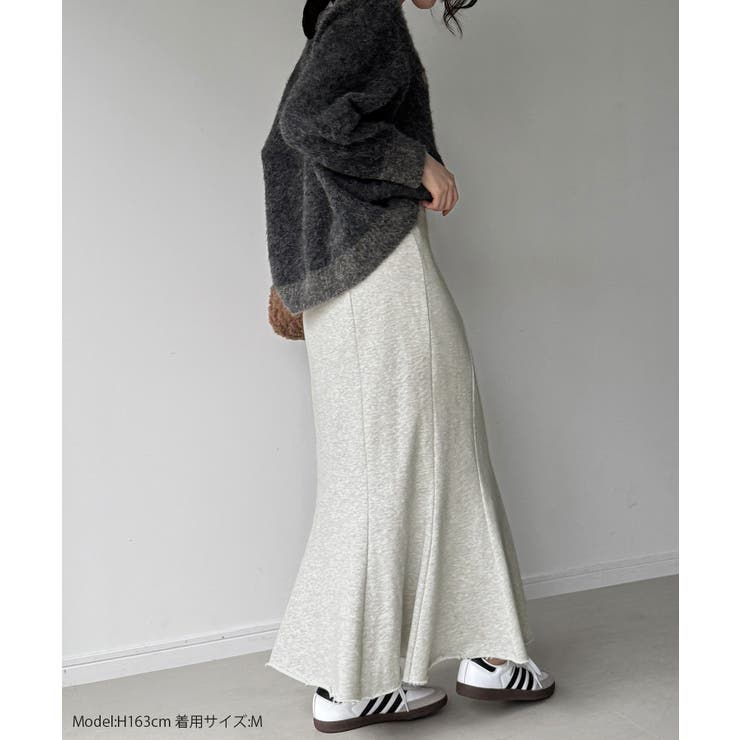 スウェットマーメイドスカート | JUNOAH | 詳細画像2 