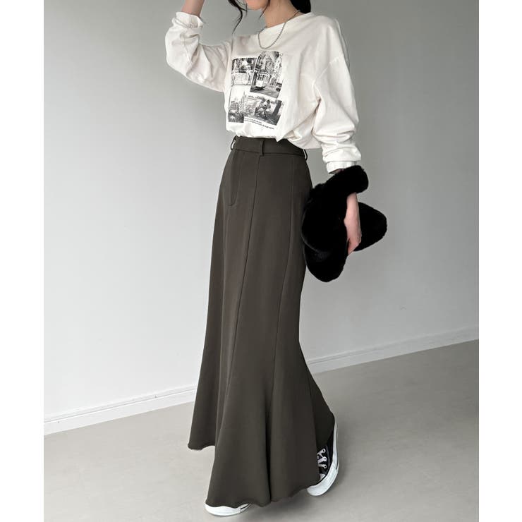 スウェットマーメイドスカート[品番：AMTW0012798]｜JUNOAH（ジュノア