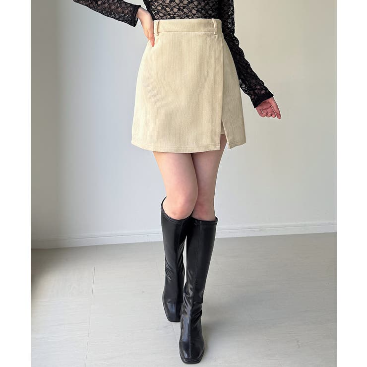 裏起毛コーデュロイミニスカート | JUNOAH | 詳細画像10 