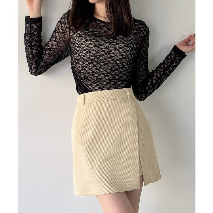 裏起毛コーデュロイミニスカート | JUNOAH | 詳細画像11 