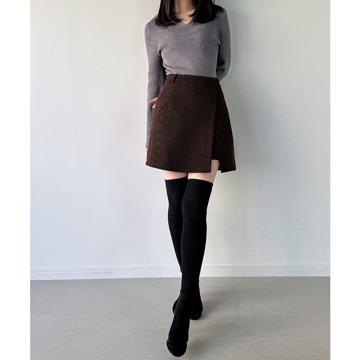 裏起毛コーデュロイミニスカート | JUNOAH | 詳細画像7 
