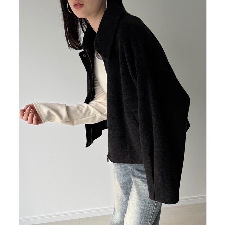 ステンカラーショートコート | JUNOAH | 詳細画像11 