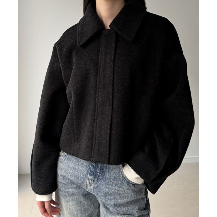 ステンカラーショートコート | JUNOAH | 詳細画像12 