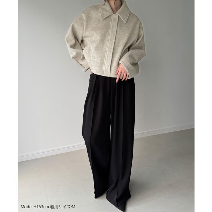 ステンカラーショートコート | JUNOAH | 詳細画像2 