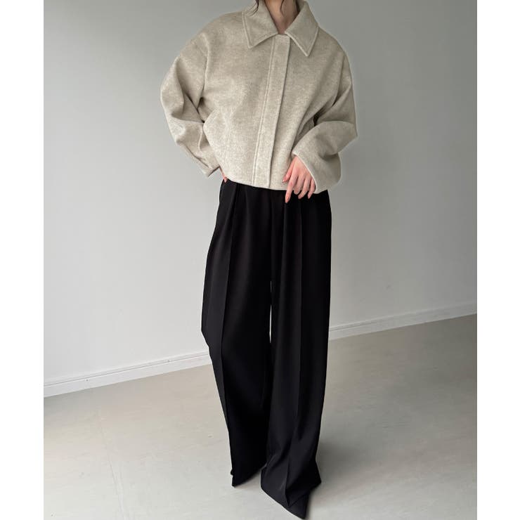 ステンカラーショートコート | JUNOAH | 詳細画像4 