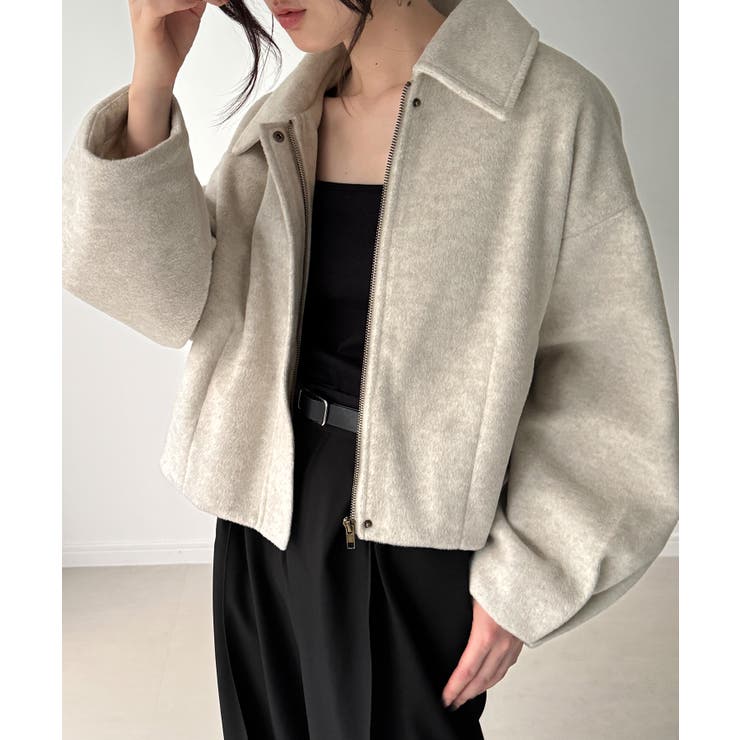 ステンカラーショートコート | JUNOAH | 詳細画像5 