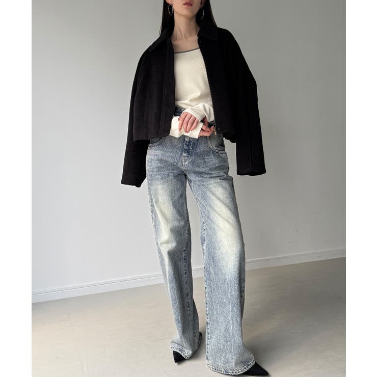 ステンカラーショートコート | JUNOAH | 詳細画像9 