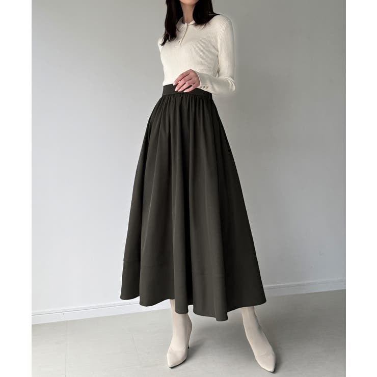 ポロリブニットドッキングワンピース | JUNOAH | 詳細画像7 