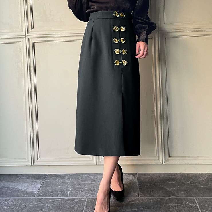 【GIVENCHY】 プントミラノ ボタン付きスカート チャイナボタンスカート[品番：AMTW0002559]｜JUNOAH（ジュノア