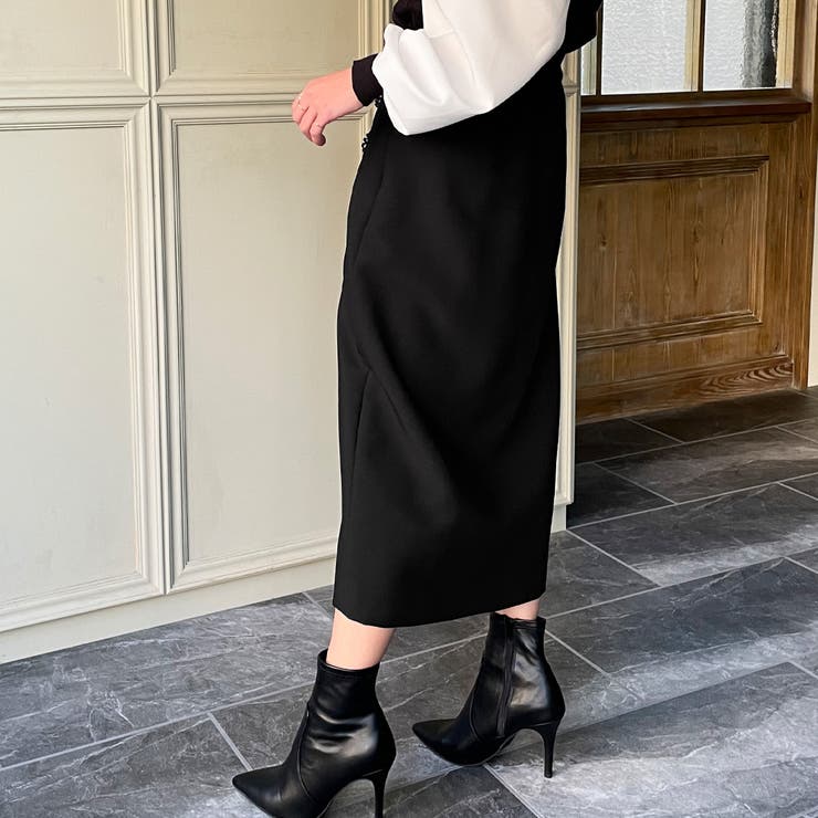 Ki　　ヴィンテージ　チャイナボタン　プリーツ　ロングスカート　黒 Ki ヴィンテージ チャイナボタン プリーツ ロングスカート 黒 楽天市場